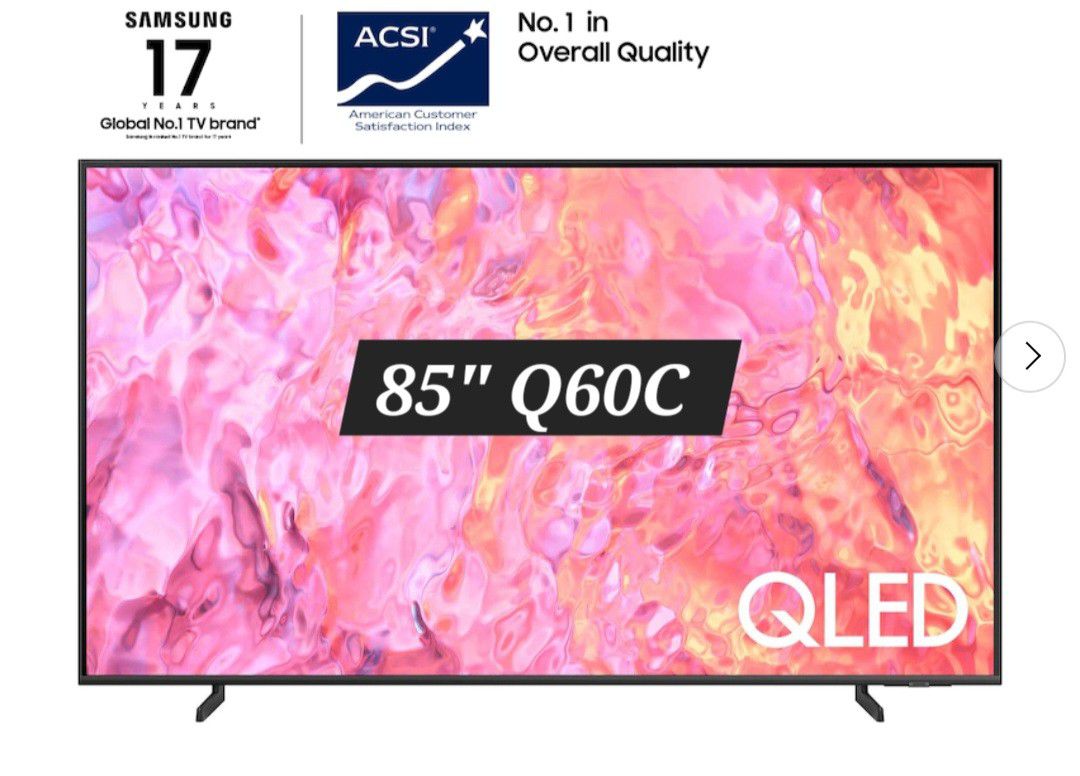 SAMSUNG 85" INCH QLED 4K SMART TV Q60C ACCESSORIES INCLUDED 