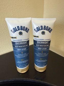 Gold Bond Overnight Deep Moisturizing Lotion 8oz 2-Pack NEW