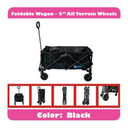 Foldable Wagon - 5" All Terrain Wheels