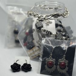 Gothic Romance Jar 🖤🌹 Silver Noir Aesthetic