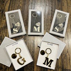 NEW- Initial Keychains From Things Remembered 