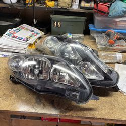 2013 Toyota Corolla Stock Headlights, Black Housing 