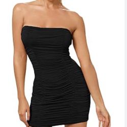 Rushed Black Dress Minni