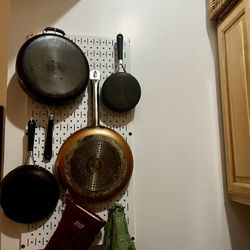 Wall mounted steel Pegboard