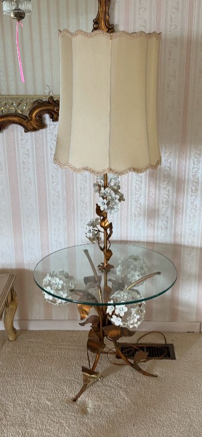 Antique Lamp Table Have To See In Person!!!