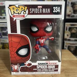 VAULTED Spider-man Gamerverse Funko Pop Bobblehead #334 Games Comics Marvel Game
