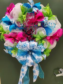 Christmas Snowman Wreath