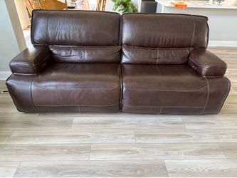 Leather Sofa with recliner