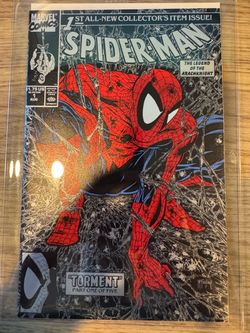 Spider-Man #1 black suit cover & red suit cover