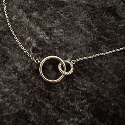 1/8 Ct Diamond Infinity Necklace 