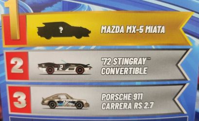 Hot Wheels 2026 Mystery Models #1 Mazda MX-5 #2 Stingray #3 Porsche 911