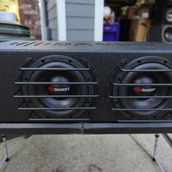 LOUD 8" Subs In Ported Rhinolined Box