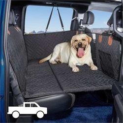 TKYZ Dog Seat Cover and Bed for Trucks - Back Seat Extender and Hammock for F150, RAM1500, Silverado - Non-Inflatable Pet Mattress (Black) New Fits mo