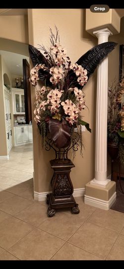Decorative Floral Arrangement W/ Stand