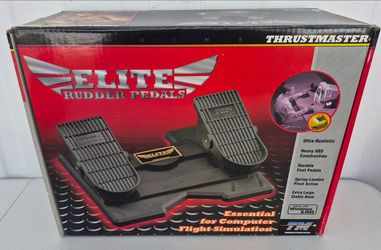 Thrustmaster Elite Rudder Pedals Computer Flight Simulation Game New In Box