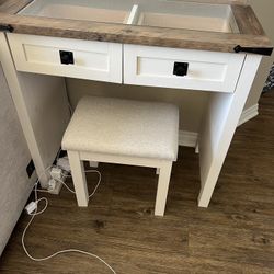 Small White Farmhouse style desk 