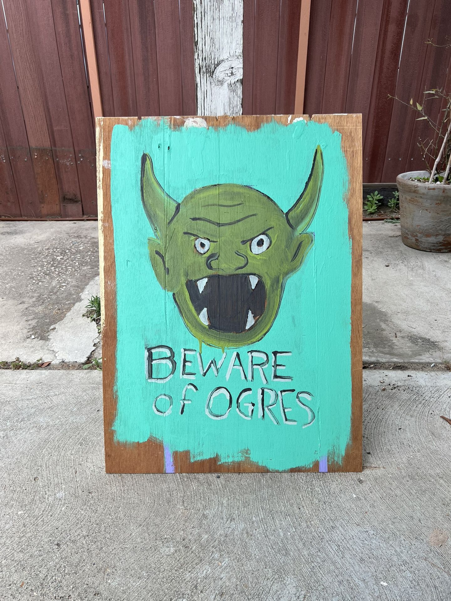 Fake Shrek Sign