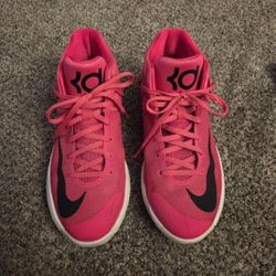 Nike KD Kevin Durant Trey 5 IV Think Pink unisex basketball shoes. US size 7 Youth (European size 40/Women's size 8)