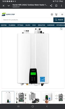 Navien condensing water heater