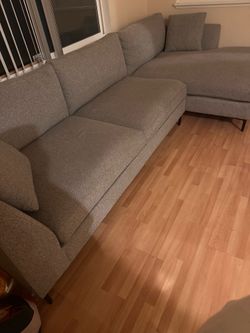 Solid Wood Sofa - Renowned Brand, Almost Brand New