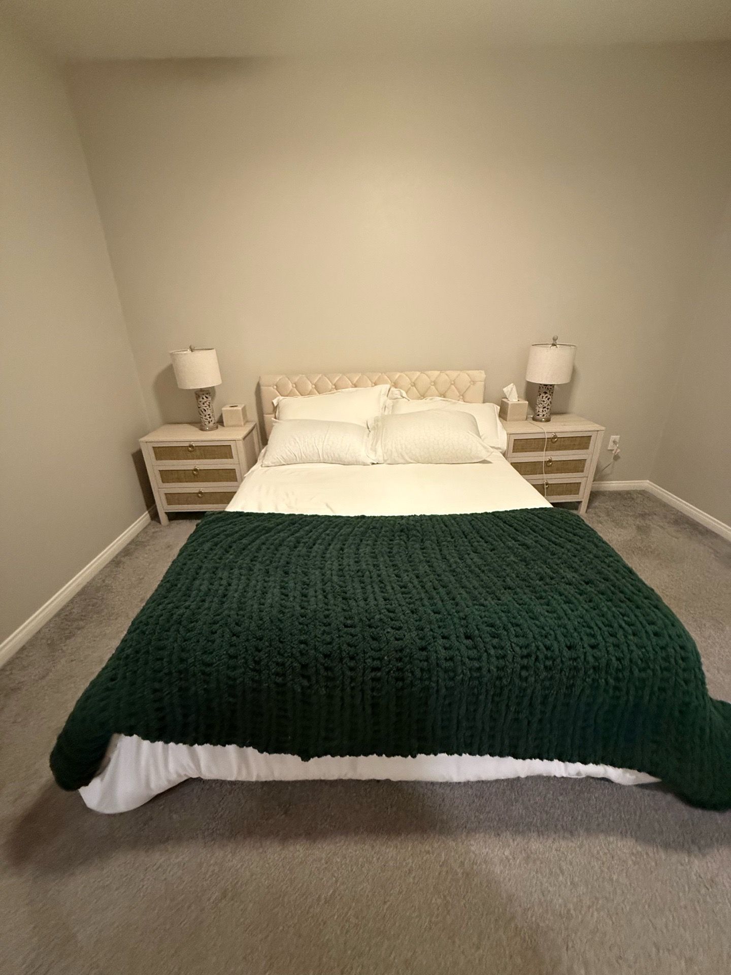 Queen bed frame with storage