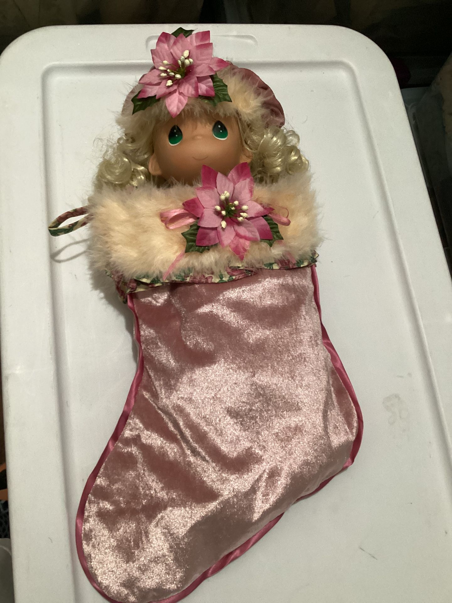 Precious Moments Stocking Christmas Doll