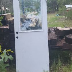 32x79 Metal Door Half Light