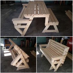 Folding Table To Bench