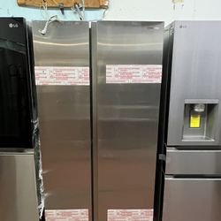 NEW 28 cu. ft. Smart Side-by-Side Refrigerator in Stainless Steel 70” 36” 33” NUEVO 