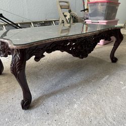 Elegant Marble Coffee Table Set 