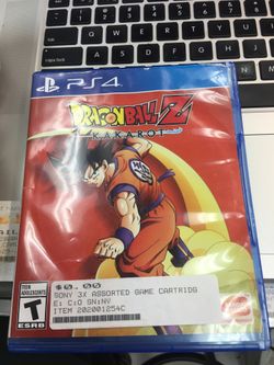 PlayStation 4 PS4 game dragon ball z kakarot game