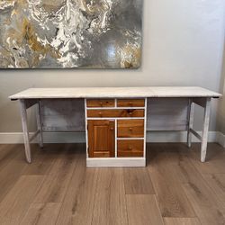 Vintage PROJECT- SOLID Pine Wood 32-79”Extendable Table by S. J. Bailey & Sons, Mastercraft Line