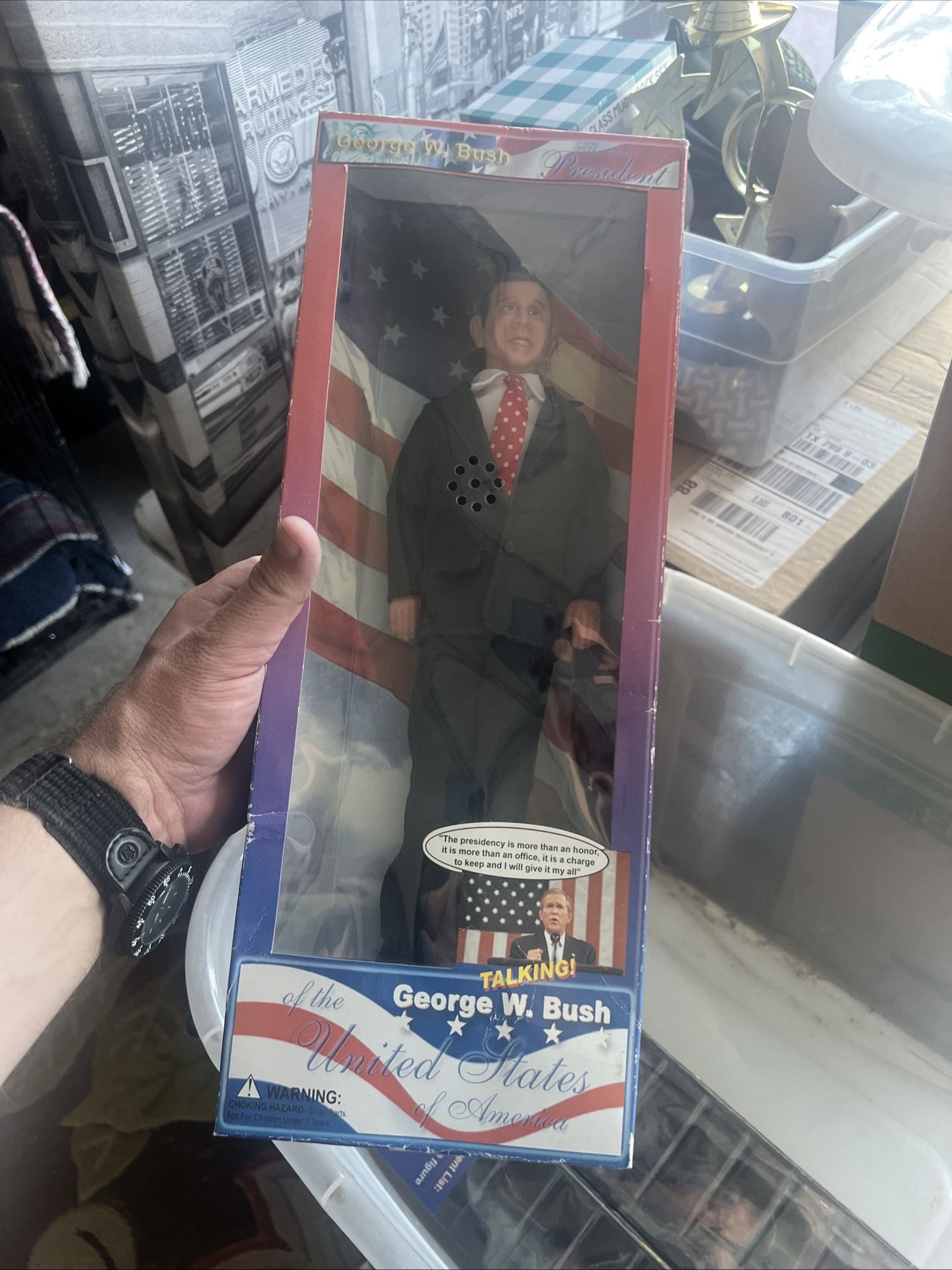 New George W Bush Talking President Doll Figure America's Real Action Heroes
