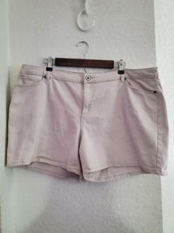Light beige jean shorts plus size 20