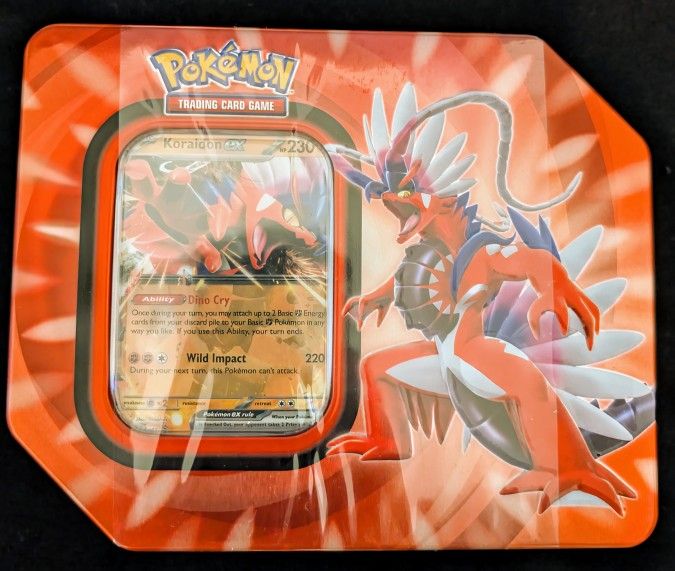 2x Pokémon TCG Paldea Legends Tin Koraidon ex and Miraidon ex Factory