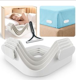 Bed Sheet Holders for Corners, Heavy Duty No-Lift Fitted Sheet Grippers, Secure Sheets Tight for Thick Deep Pocket Mattresses, Easy Install Fits All M