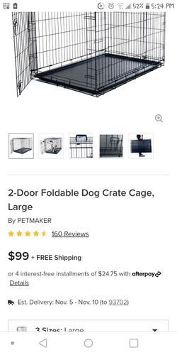 kennel portable 2ft wide 3ft hi 4ft wide