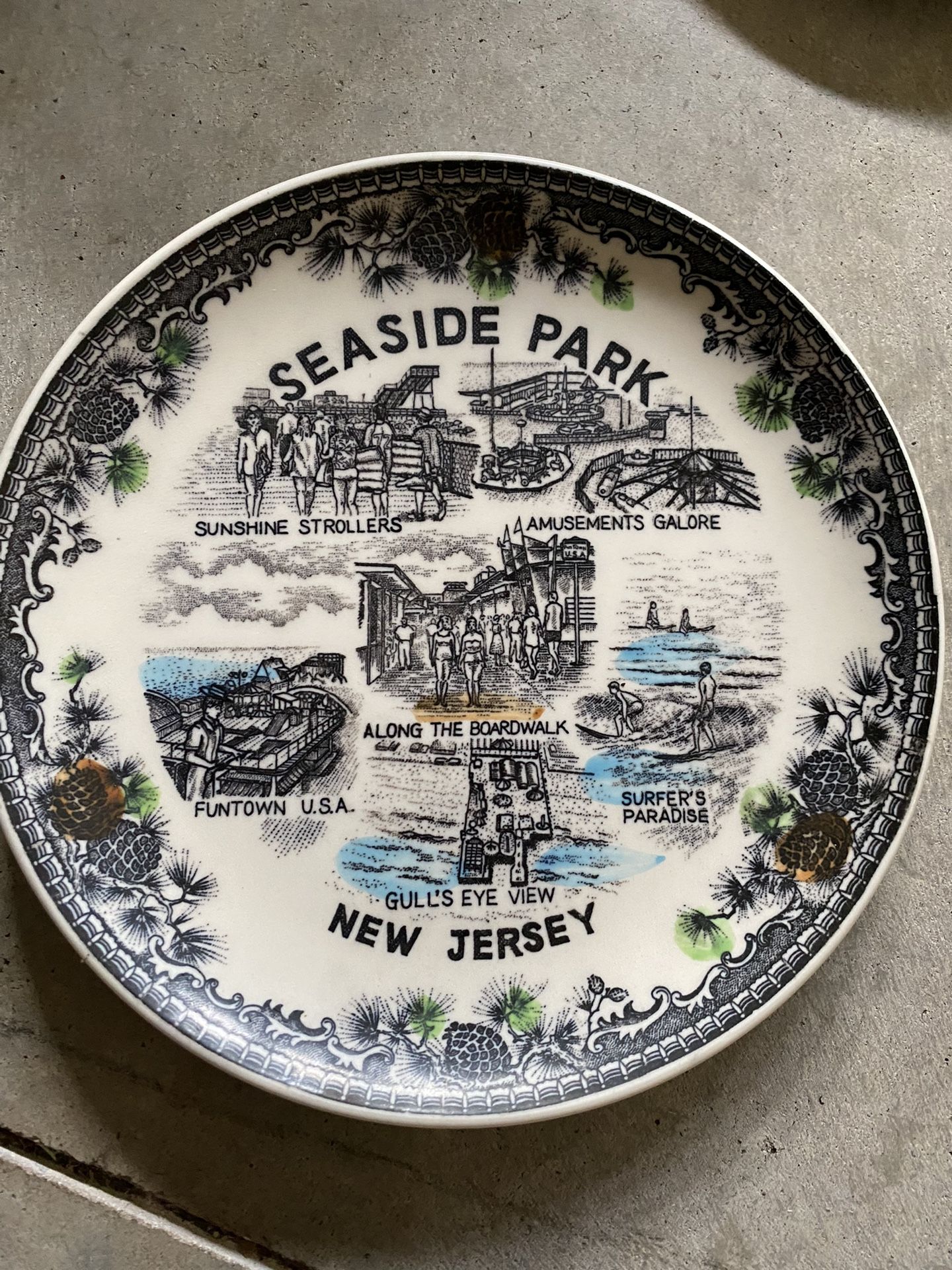 Seaside Park New Jersey decorative plate