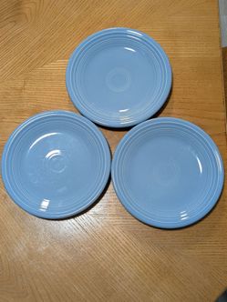 Fiesta Ware Snack Plates - Set Of 3