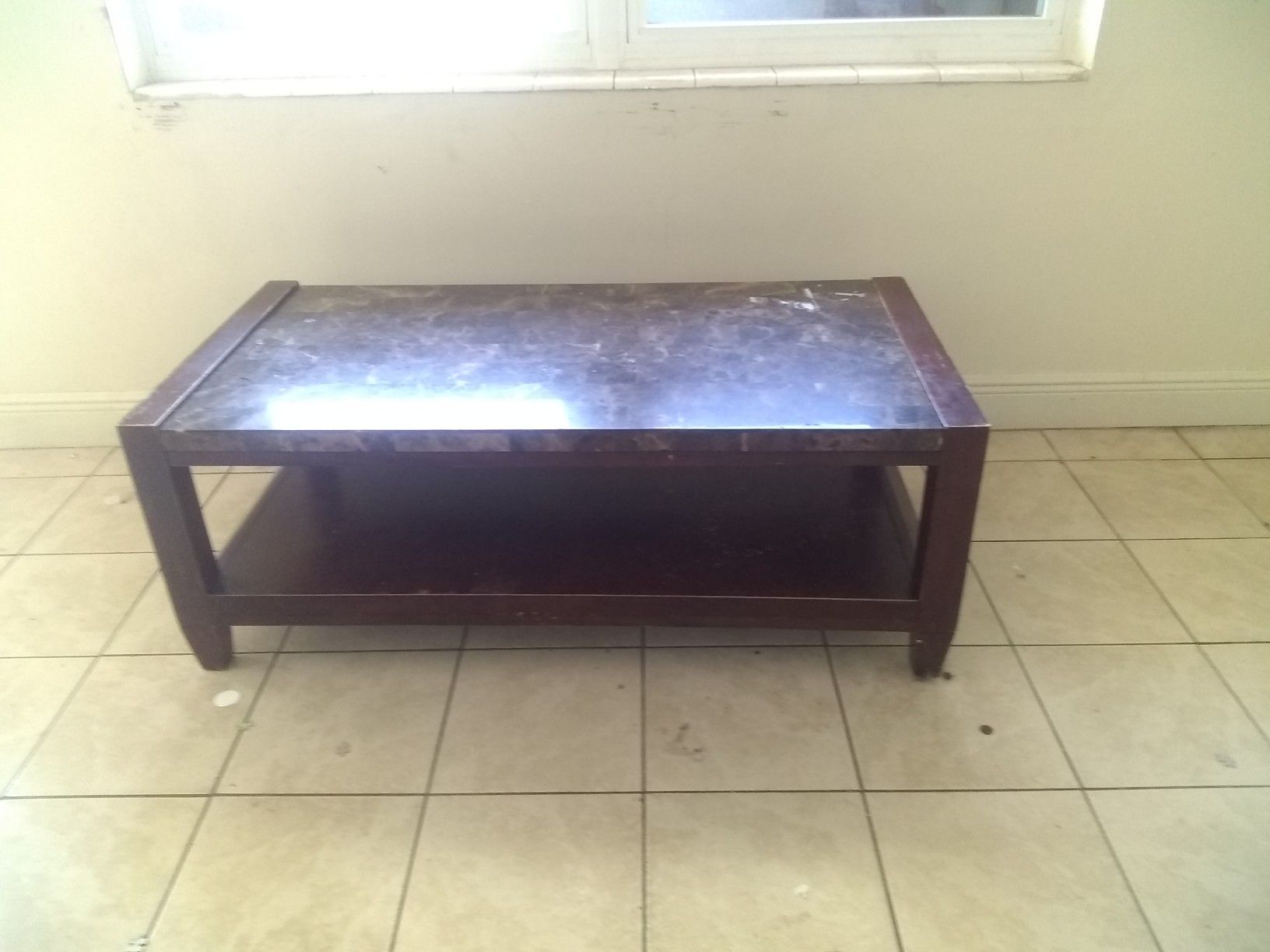 Marble coffee table