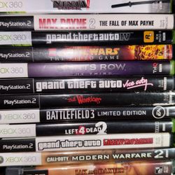 Ps2/xbox 360 Games 