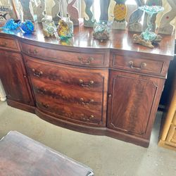 Antique Solid Wood Buffet 