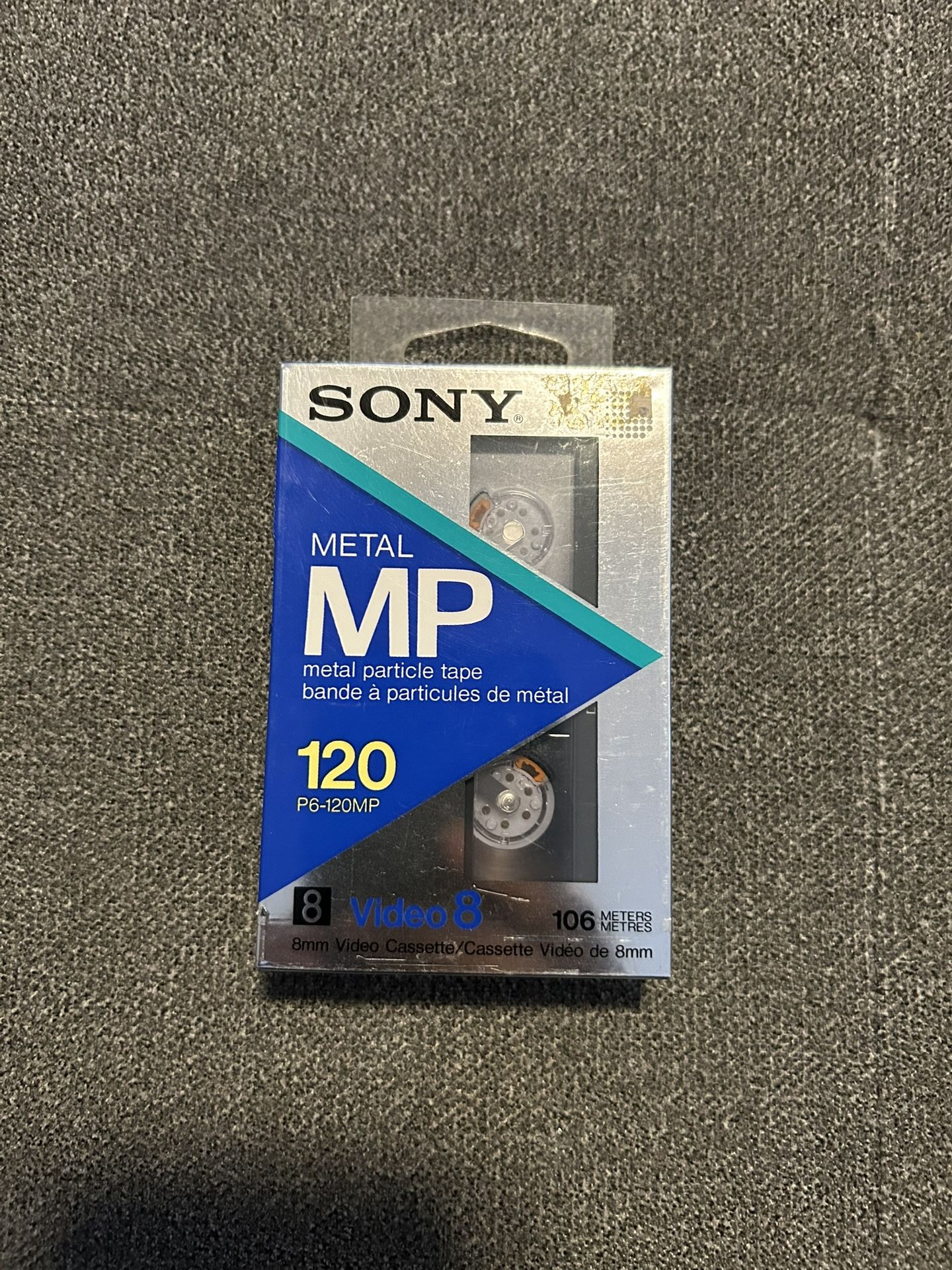 Sony Video8 MP 120 (P6-120MP) – Sealed 8mm Metal Particle Video Tape – NEW Old Stock