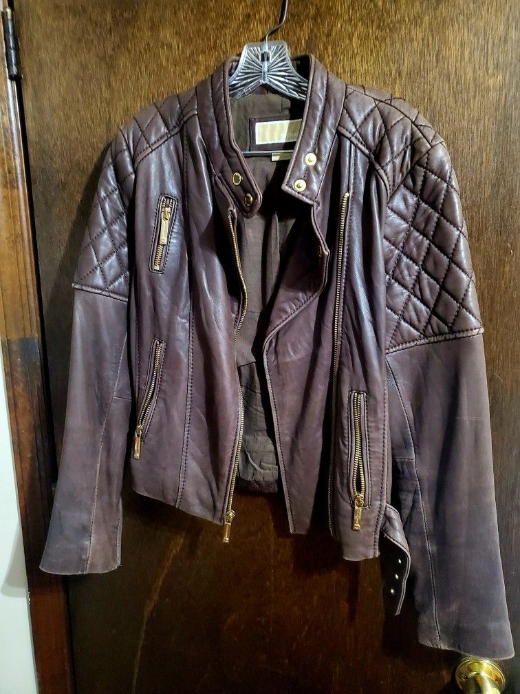 Michael Kors Brown Genuine Leather Soft