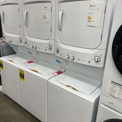 GE 3.8 cu. ft. Washer 5.9 cu. ft. Gas Dryer Combo