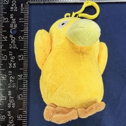 Pokemon Psyduck Plush Keychain Clip Yellow Stuffed Toy