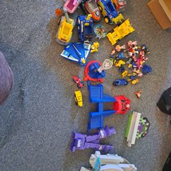 Huge Collection Of Paw Patrol Parts, Cars, And ACTION FIGURES