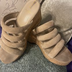 Sam Edelman Tan Wedge Sanders 