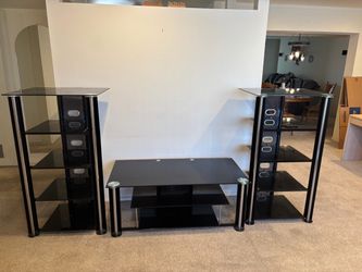 Entertainment table and two towers