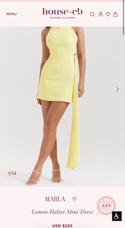 Classy yellow dress house of cb